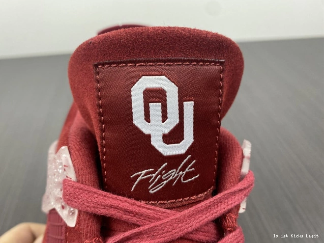 Jordan Retro 4 Sooners PE Oklahoma AJ4-904282 0813